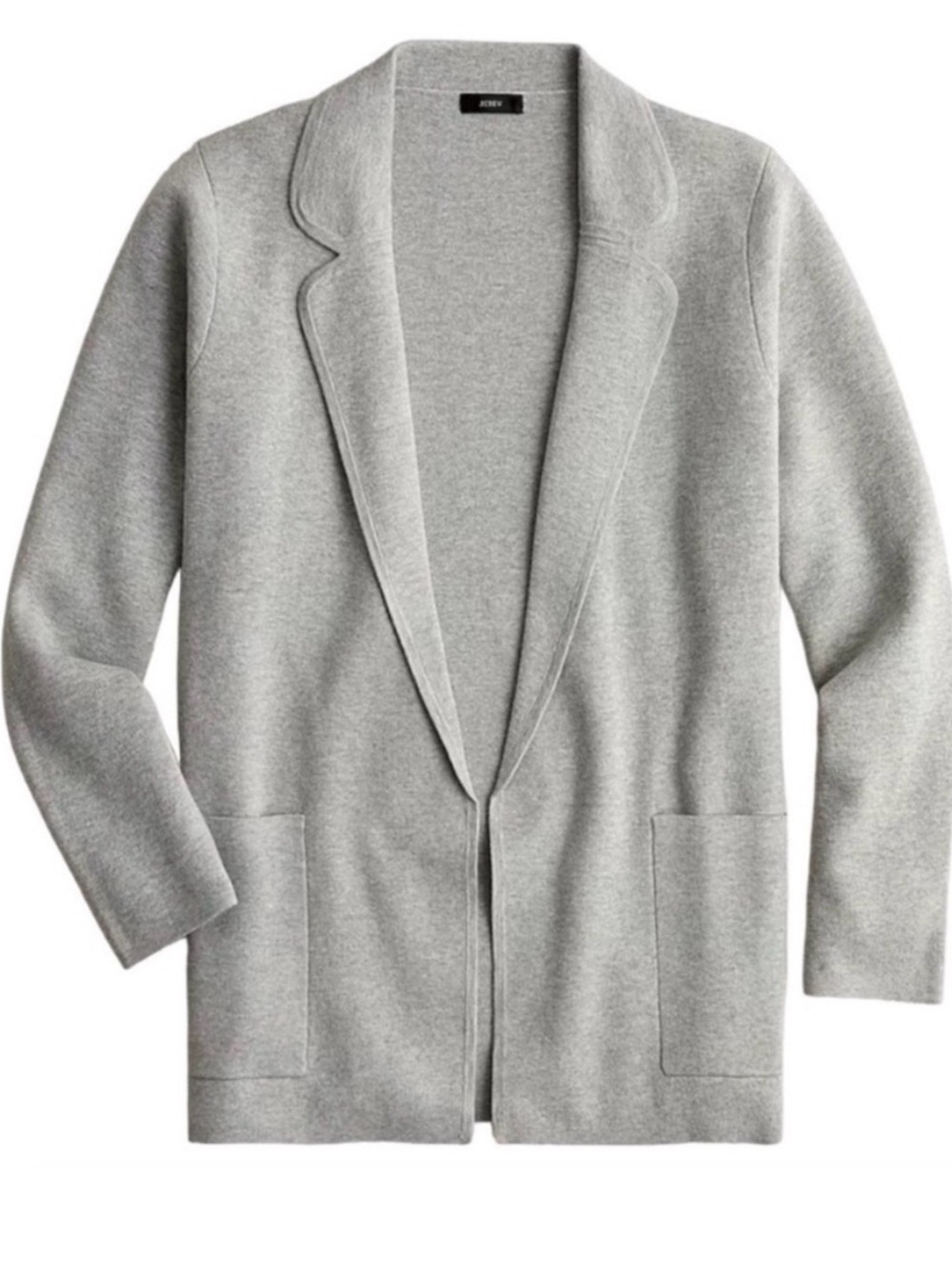 J Crew Eloise sweater-blazer in heather grey